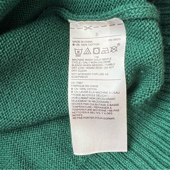 NWT Janie and Jack Green Sweater with Dog Toddler Boys Size 3 - Picture 3 of 7